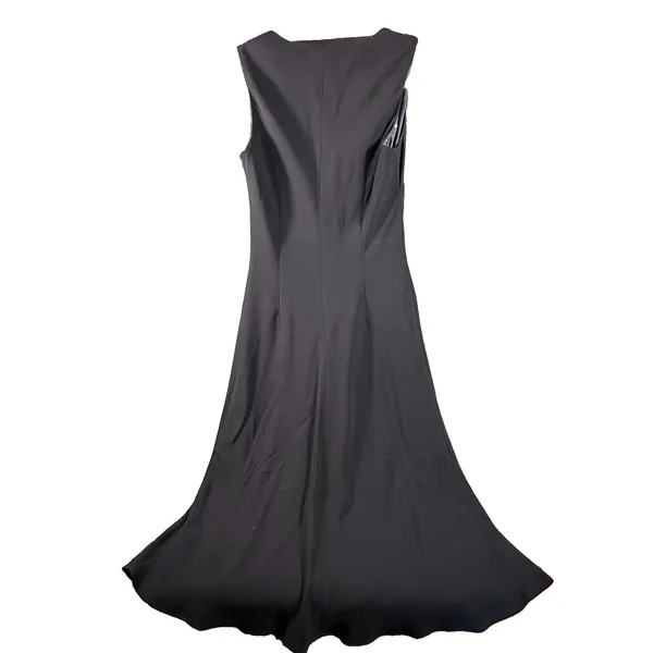 Lauren Ralph Lauren Sheath Dress Sz 4 Black V-Neck Sleeveless Timeless Classic - Image 5