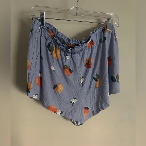 HONEYDEW Women’s Long Sleeve Pajama Set Orange Print Size M - Image 3