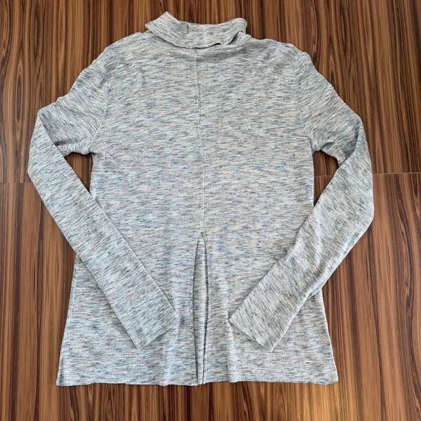 We The‎ Free Space Dye Turtleneck Knit Top Large Minimalist Athleisure Cozy - Image 5