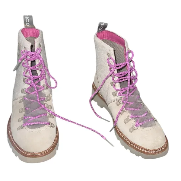 Nwt $180 Bionica Darlene Italiansuede Leather Waterproof Boots Moonstone - Image 8