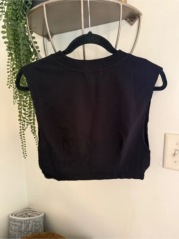 Talentless Cropped Muscle Tee - Image 2