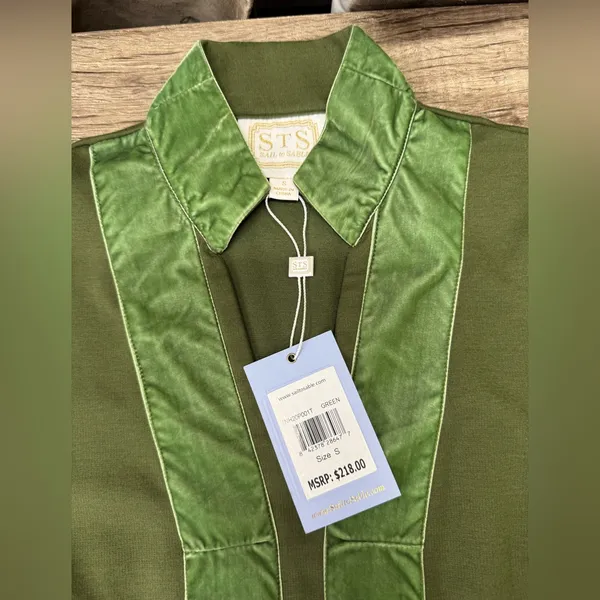 Tuckernuck‎ sail to sable green tunic top size small NWT - Image 4