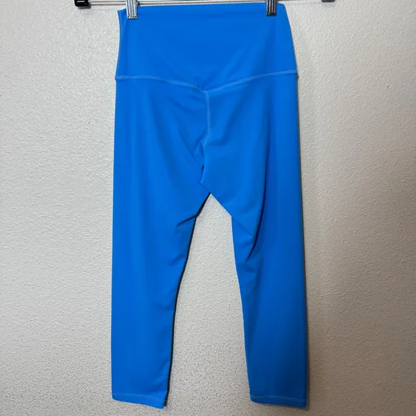 Sunzel Activewear Blue High Waisted Capri Leggings Athletic Workout Pants XS‎ - Image 5