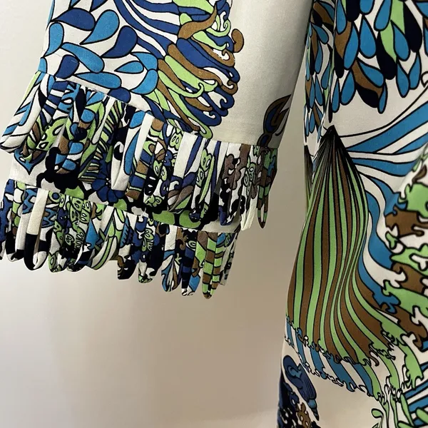 TIBI NEW YORK Colorful silk Tunic‎ blouse under the sea Tropical Resort size 6? - Image 3