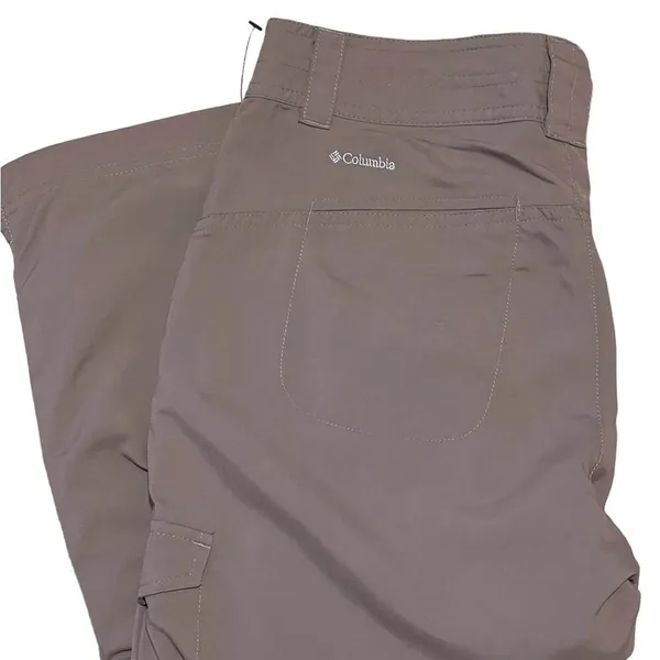 Columbia Womens Brown Button Front Cargo Hiking Pants with Pockets Size 6 - Image 3
