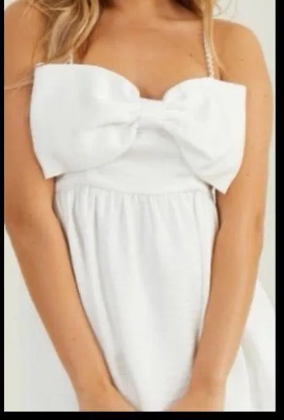Altar’d State Stassie Bow Mini Dress. Size XL - Image 2