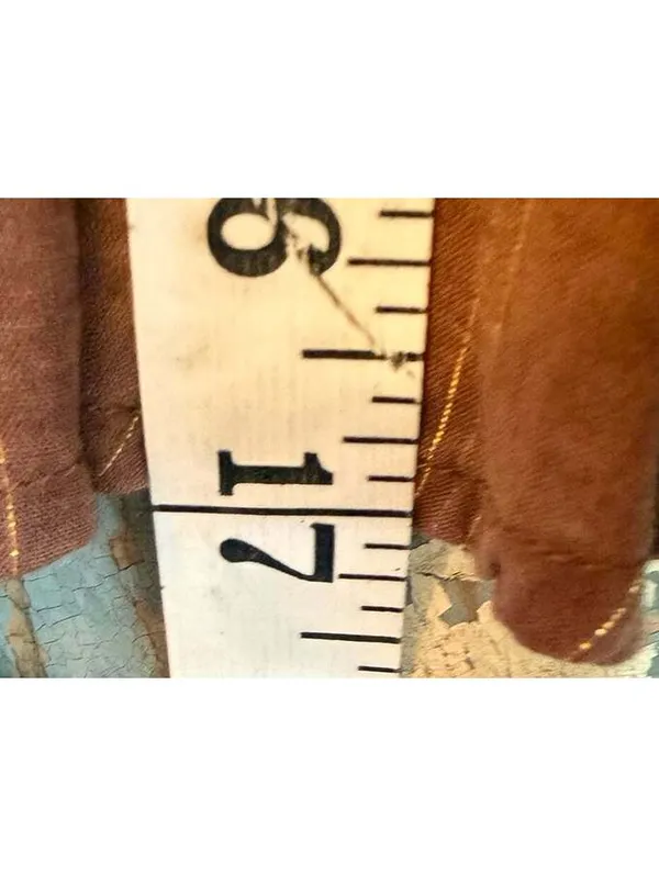 Gap Brown mini skirt metallic threading size small - Image 8