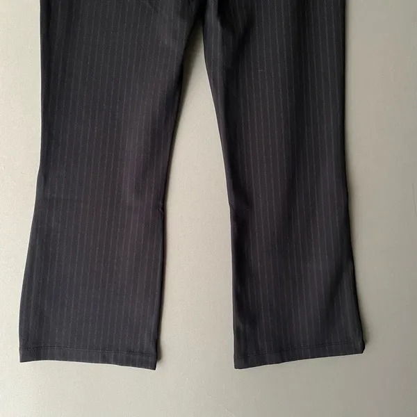 Anthropologie‎ Sanctuary sz L black pin stripped dress pants - Image 3