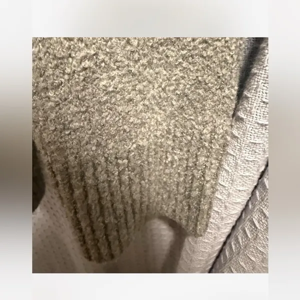 Universal Thread Geometric Zip Cardigan Sweater Heather Gray Black L - Image 8