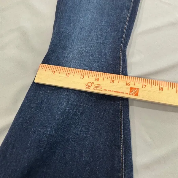 True Religion Caia Flare Ultra High Rise‎ Jeans Dark Wash Denim Size 26 Womens - Image 12