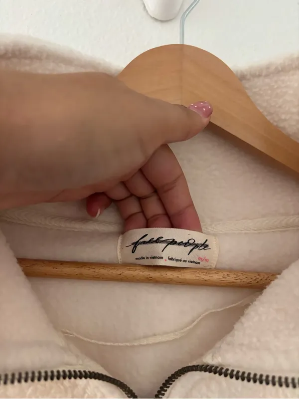 Free people 1/4 zip up Sherpa jacket - Image 3