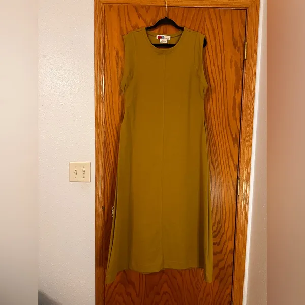 FP Beach Green Sleeveless Simone Open Back Maxi Dress - NWOT - Size L - Image 3