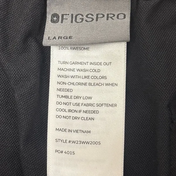 FIGSPRO Women’s Skinny Zip Fly Trouser™ Large Uniform Doctor Stretch Black‎ - Image 10