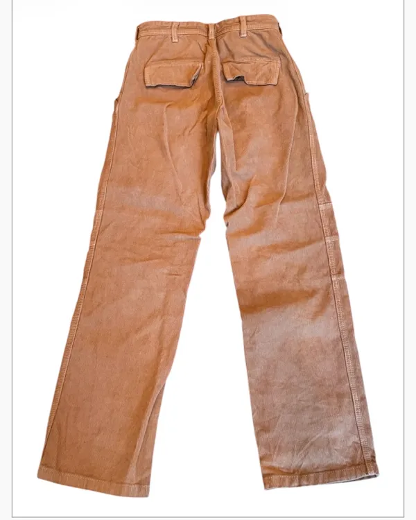 Brandy Melville Tan Corduroy Pants High Rise High Waisted S - Image 4