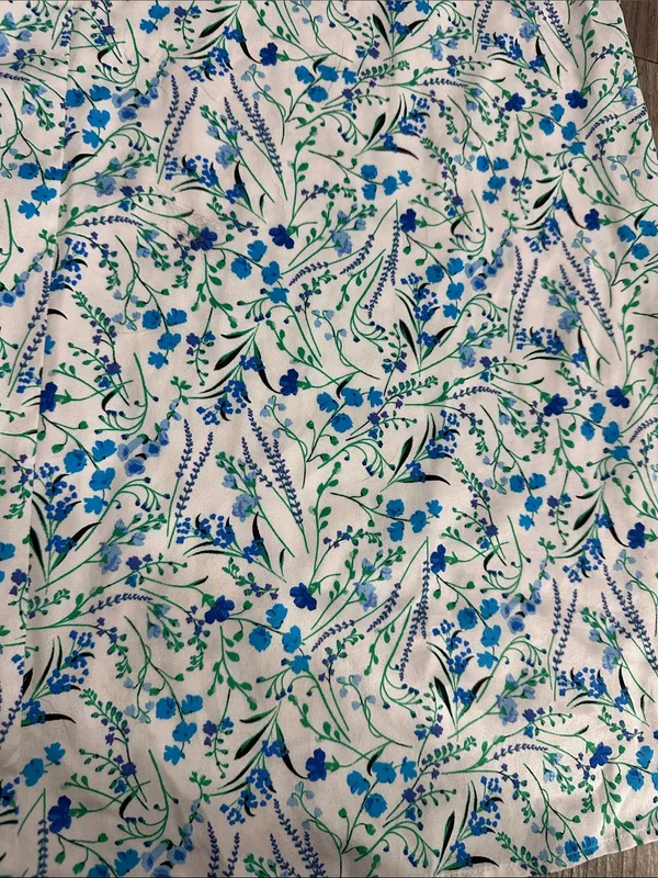 Victoria's Secret White and Blue Floral Wide-Leg Jumpsuit - Image 10