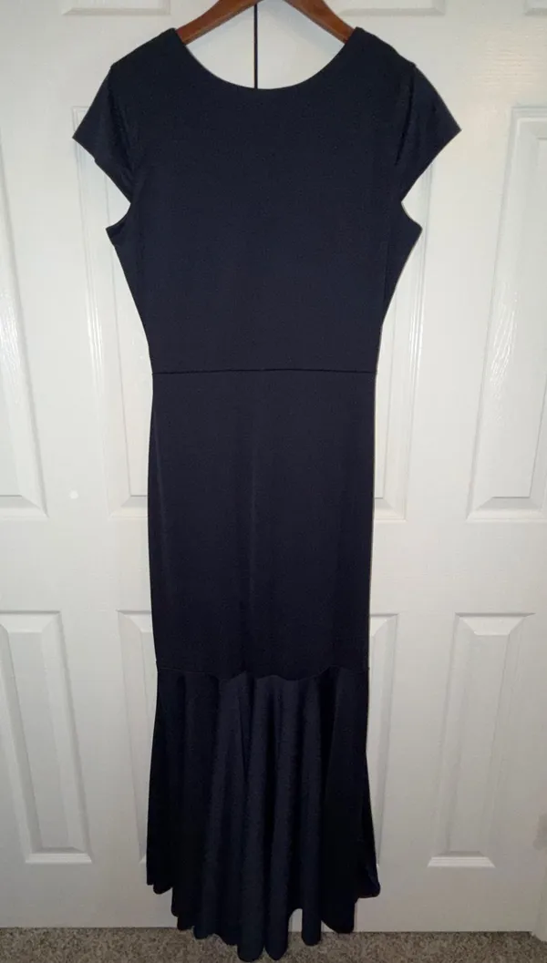 Amazon Formal Navy Dress Blue Size L - Image 3