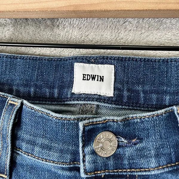 EDWIN Mid-Rise Skinny Jeans Size 28 Minimalist Clean Girl‎ Classic - Image 6