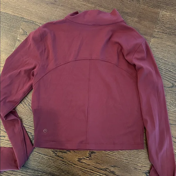 Lululemon All Aligned mock neck, red Merlot - Image 4