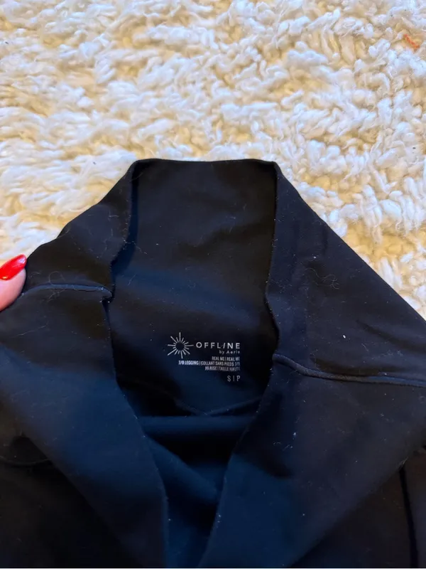 aerie Black High-Waist Leggings - Image 2
