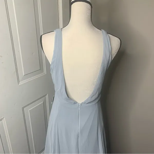 Show me Your Mumu Jenn low back maxi dress bridesmaids dusty blue size‎ XL - Image 6