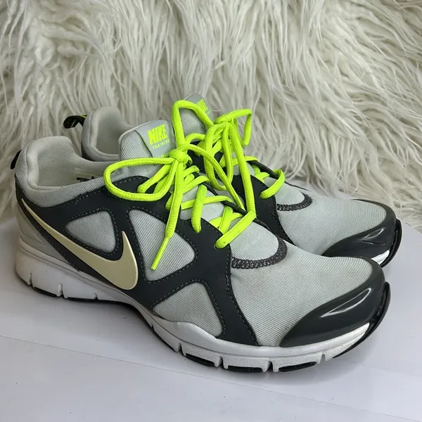 Nike Training In Season TR2 Size 7.5. Light dark gray / green. - Image 3