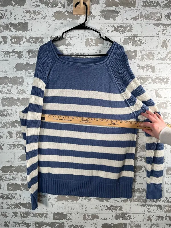 Aerie | women striped rolled neck knitted sweater square neck - Image 4