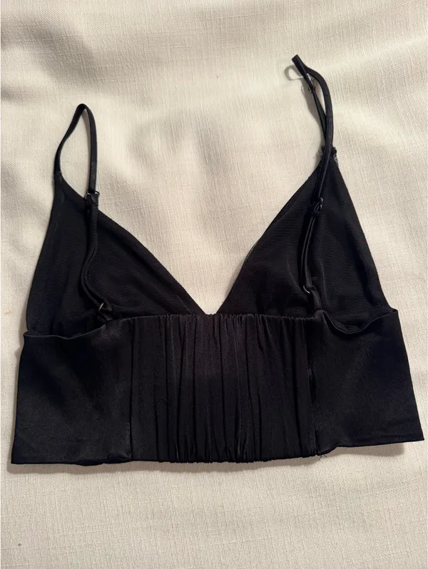 ZARA Black Cropped Top - Image 3