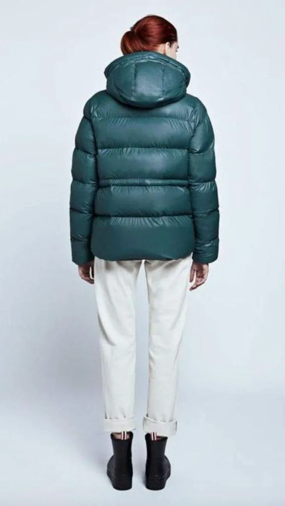 Hunter Original A Line Puffer Jacket Blue Womens Size Medium - Image 2