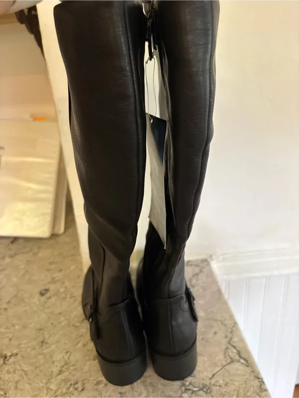 Easy Street Jewel Plus Women's 7.5 Wide Calf Riding Boots - Black Knee-High NWT - Image 9