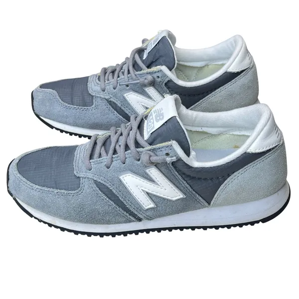 New Balance 420 Grey Suede Ripstop Sneakers Womens 5.5 WL420CRD - Image 11