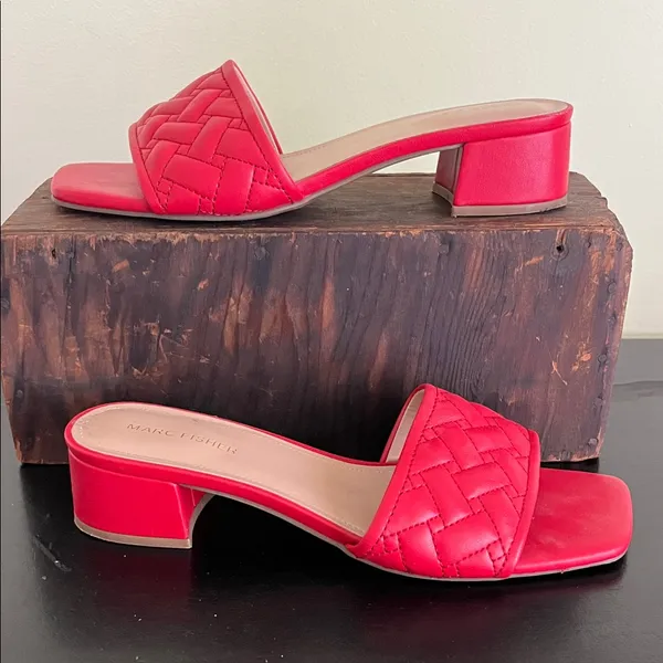 Marc Fisher "Casper" block heel mules - Image 2