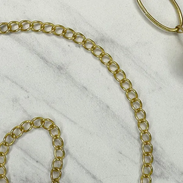 Black Rhinestone Flower Gold Tone Chain Link Belt One Size (OS) ✨ - Image 8
