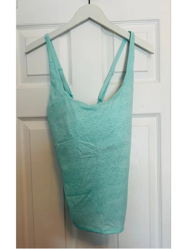Victoria's Secret Tank Top Size XL Green Athletic Racerback - Image 3
