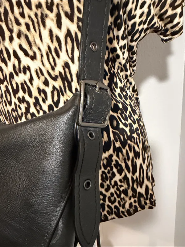Coach Black Leather Shoulder Hobo Bag - Image 3