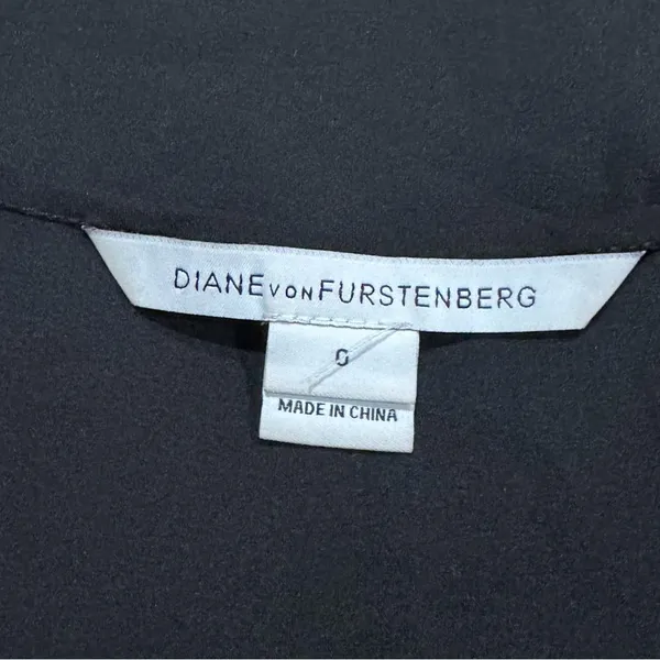 Diane Von Furstenberg Black Camisole Tank Top Women’s 0 - Image 2
