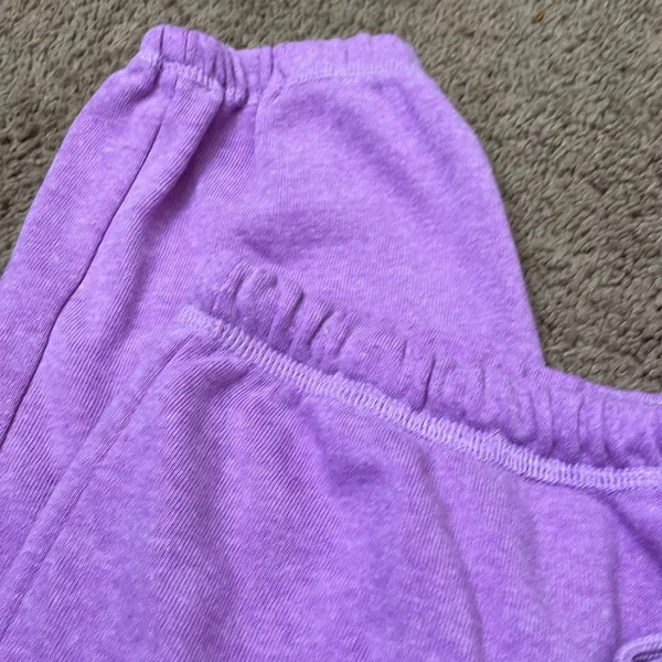 Exist Lavender Track Joggers with White Lettering - Image 4