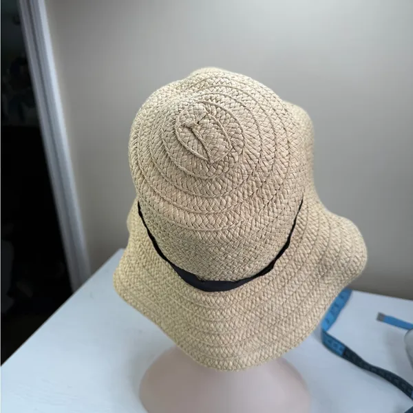 Madewell Packable Braided Straw Hat Summer Beach Travel Vacation Sz M/L - Image 11