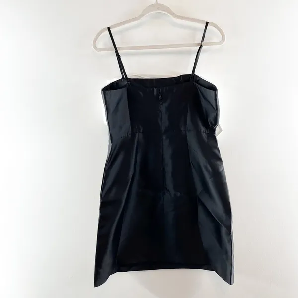 Hutch Serena Formal Cocktail Bow A Line Mini Dress White Black 12 - Image 4