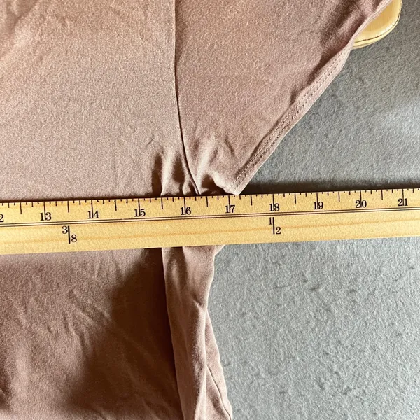 806 | Madewell Soft V-Neck‎ Pink Lyocell Cotton Casual Minimalist Women Medium - Image 4
