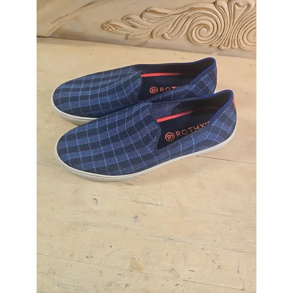 Rothys The Sneaker Shoes Womens size 9 Blue Slip On - Image 3