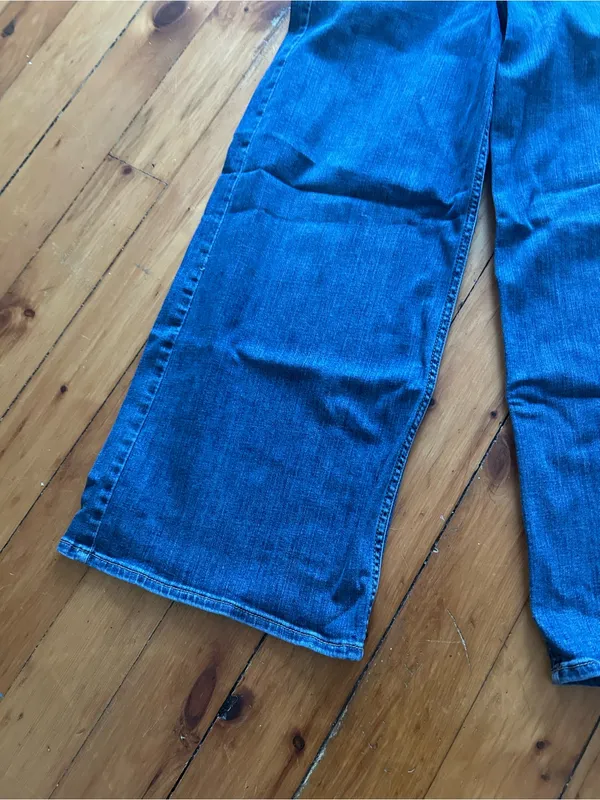 rag & bone Wide Leg Serena Crop Cropped Denim medium wash jeans 28 - Image 4