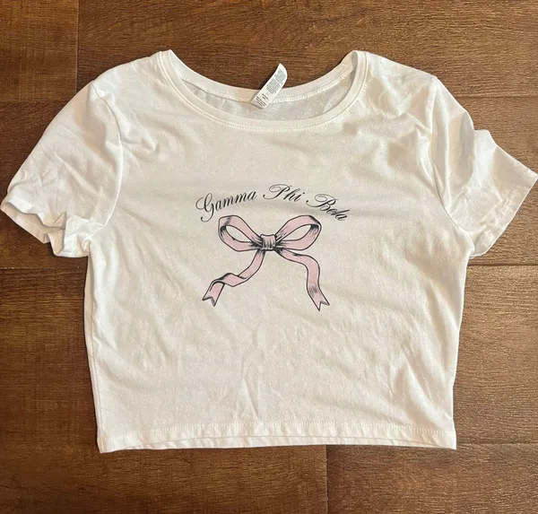 Ali and Arial Gamma Phi Beta Crop Top - Image 3