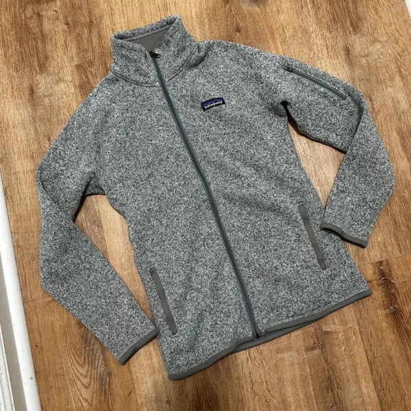 Patagonia | Women's Full Zip Fleece Jacket Gray Heather Better Sweater, Size XS - Image 3