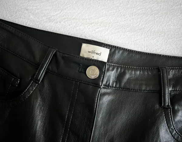 Aritzia Wilfred Leather Pants - Image 3