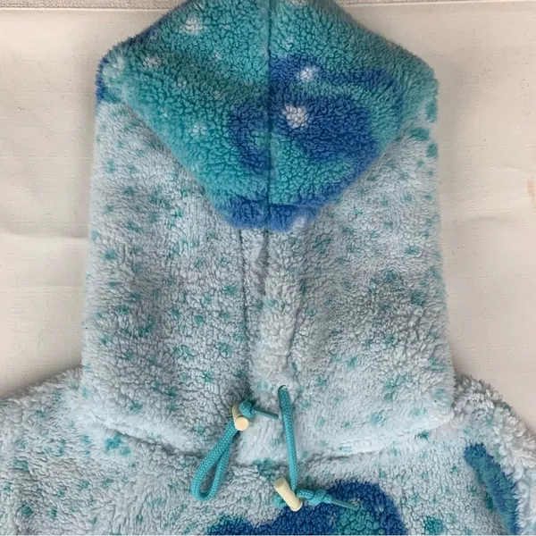 ALAB size medium alien encounter Blue and White Fleece hoodie - Image 8