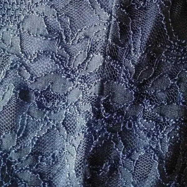Sangria Navy Blue Lace Mermaid Godet Hem Maxi Dress Formal Gown by - Image 12
