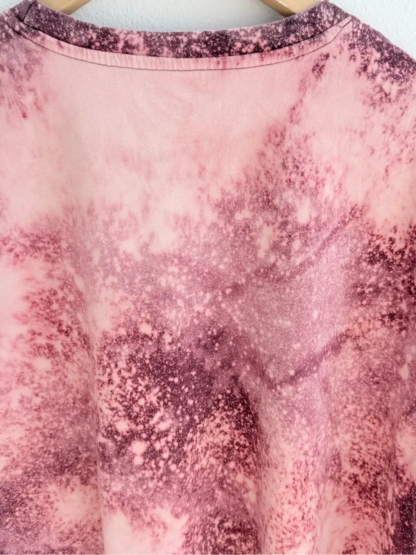 Custom Bleached Pocket Tee Pink Size XXL - Image 11