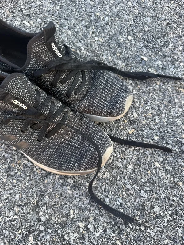 Adidas Cloudfoam Black Knit Running Shoes Women’s Size 8 - Image 4