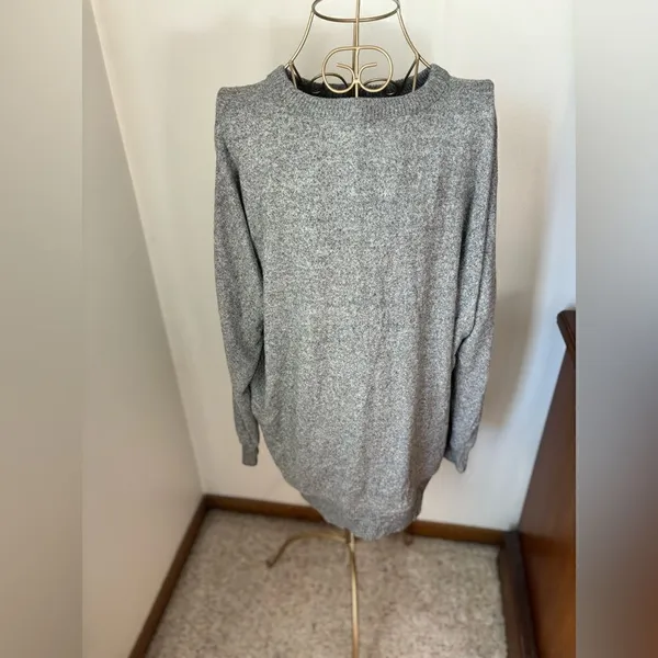 Aerie Gray Brushed Fleece Long Sleeve Top Size Smal - Image 7