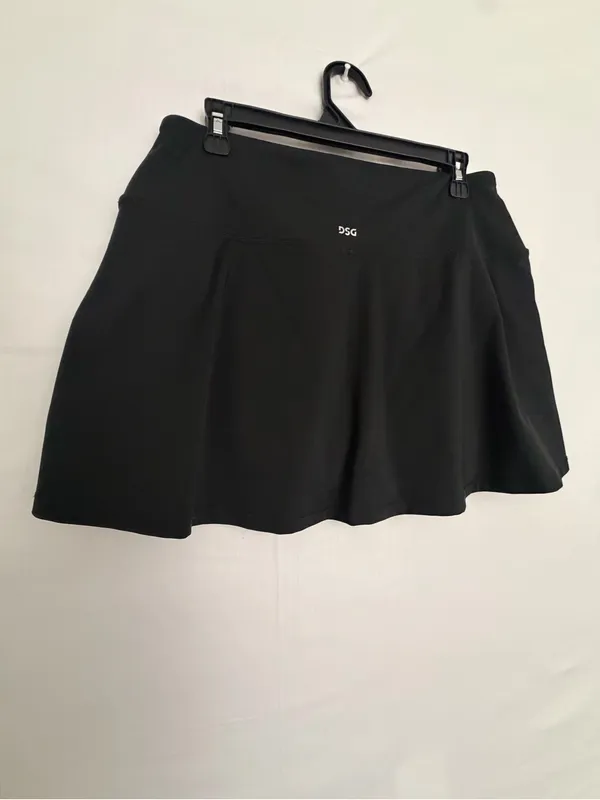 DSG Womens Black Athletic Tennis Golf Skort Built in Shorts Flounce Size L(A878) - Image 9